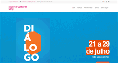 Desktop Screenshot of invernocultural.ufsj.edu.br